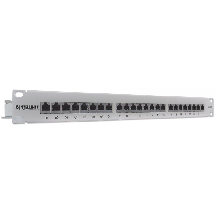 Intellinet 720014 патч-панель Cat6 FTP 24 порта 1U экранированная