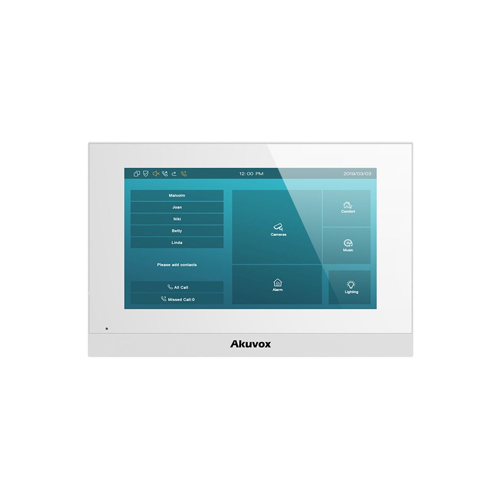 Akuvox C313N monitor 7" Linux PoE disain valge