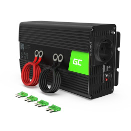 Automobilio inverterio įtampos keitiklis Green Cell INV08 nuo 12V iki 230V 1000W/2000W, modifikuota sinusinė banga