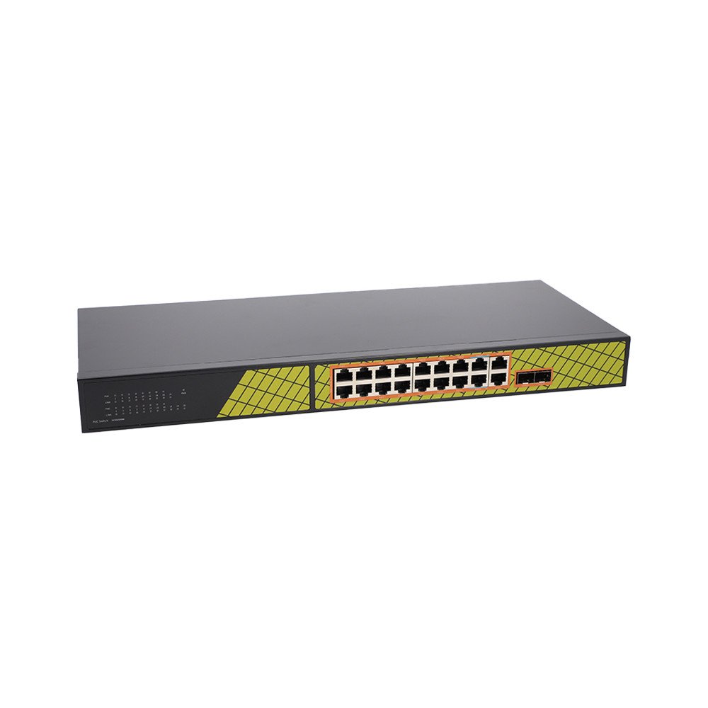 Jungiklis ViDi-G1622GB 16x PoE 1000Mb/s 2x PoE 802.3.bt 60W 2x Up-Link 1000Mb/s 2x SFP 1000Mb/s 240W