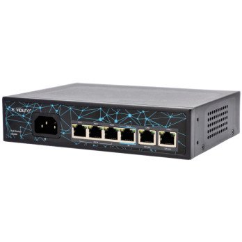 Sledzis Vidiline 4x PoE 100Mb/s 2x RJ45 Uplink 100Mb/s 65W VIDI-F0420FBL_V2