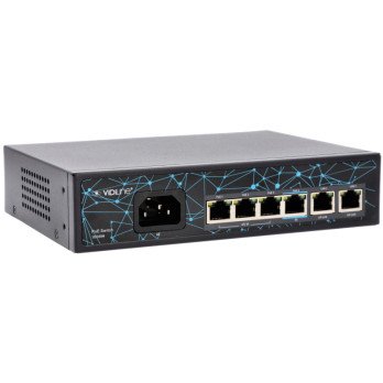 Sledzis Vidiline 4x PoE 100Mb/s 2x RJ45 Uplink 100Mb/s 65W VIDI-F0420FBL_V2