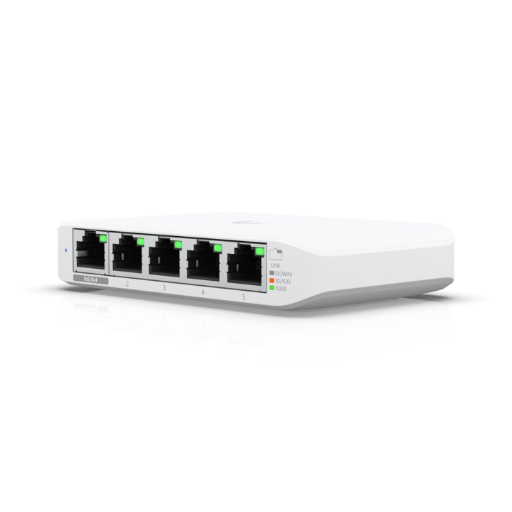 Ubiquiti USW-FLEX-MINI-5 UniFi Switch Flex Mini 5 portu pārvaldāms PoE