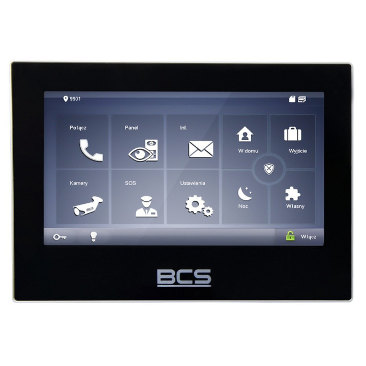BCS BCS-MON7700B-S 7" IP видеомонитор PoE удаленный просмотр