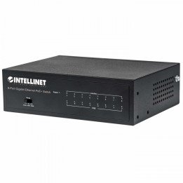 Intellinet 561204 8-Port Gigabit Ethernet PoE+ 60W Desktop Switch