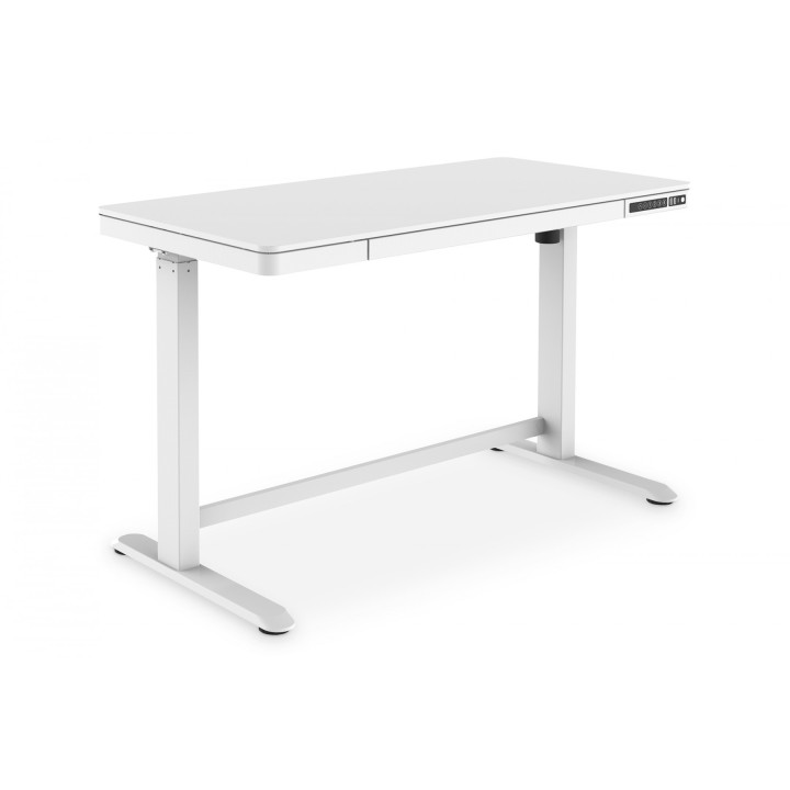 DIGITUS DA-90406 elektriline reguleeritava kõrgusega kirjutuslaud 120x60x12cm valge USB-laadimisportidega
