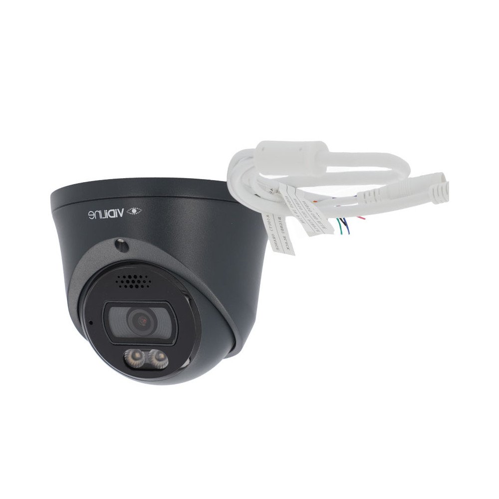 IP-kuppelkaamera VIDI-IPC-38D I3W/E/A/S/G/O/M/C/2,8mm 8Mpix kahe valgusega varajase hoiatuse metallist antratsiit RAL7016