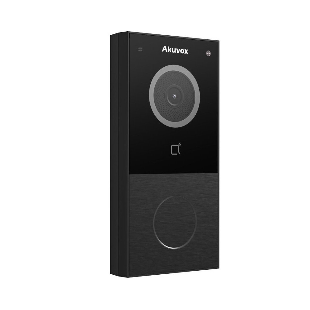 Akuvox E12W Single-family, surface-mounted outdoor panel Black WiFi