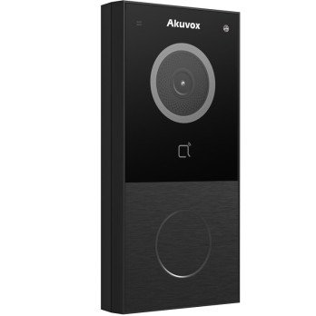 Akuvox E12W Vienas gimenes, uz virsmas uzstadams ara panelis Melns WiFi