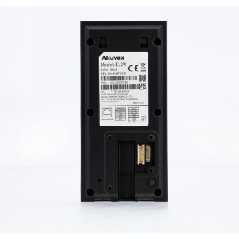 Akuvox E12W Vienas gimenes, uz virsmas uzstadams ara panelis Melns WiFi