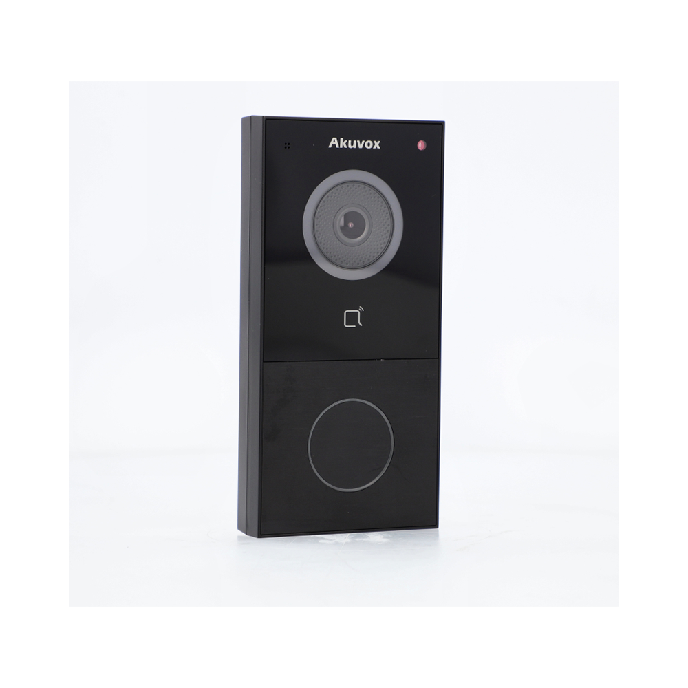 Akuvox E12W Vienos seimos, ant pavirsiaus montuojamas lauko skydelis Juodas WiFi