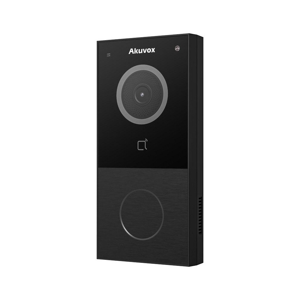 Akuvox E12W Single-family, surface-mounted outdoor panel Black WiFi