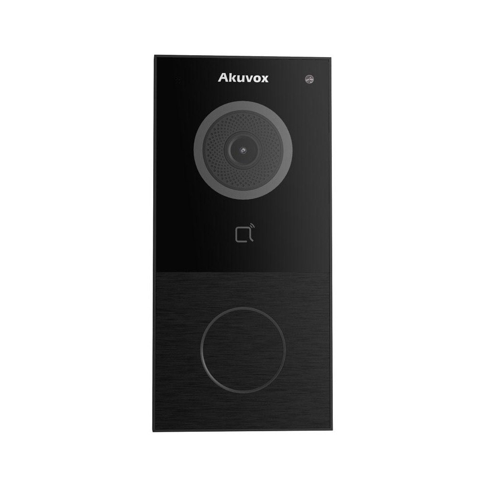 Akuvox E12W Vienos seimos, ant pavirsiaus montuojamas lauko skydelis Juodas WiFi