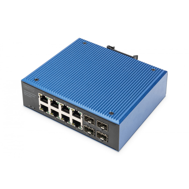 DIGITUS DN-651153 Industriālais PoE slēdzis 8 PoE+2 SFP+