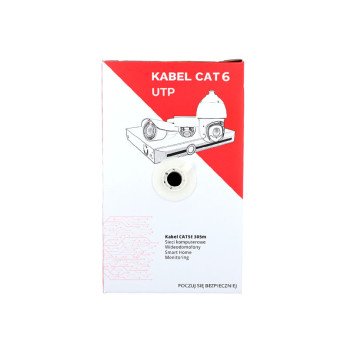 VITA PARA KABELIS UTP CAT 6 CU ECA DRAUDS - 1m