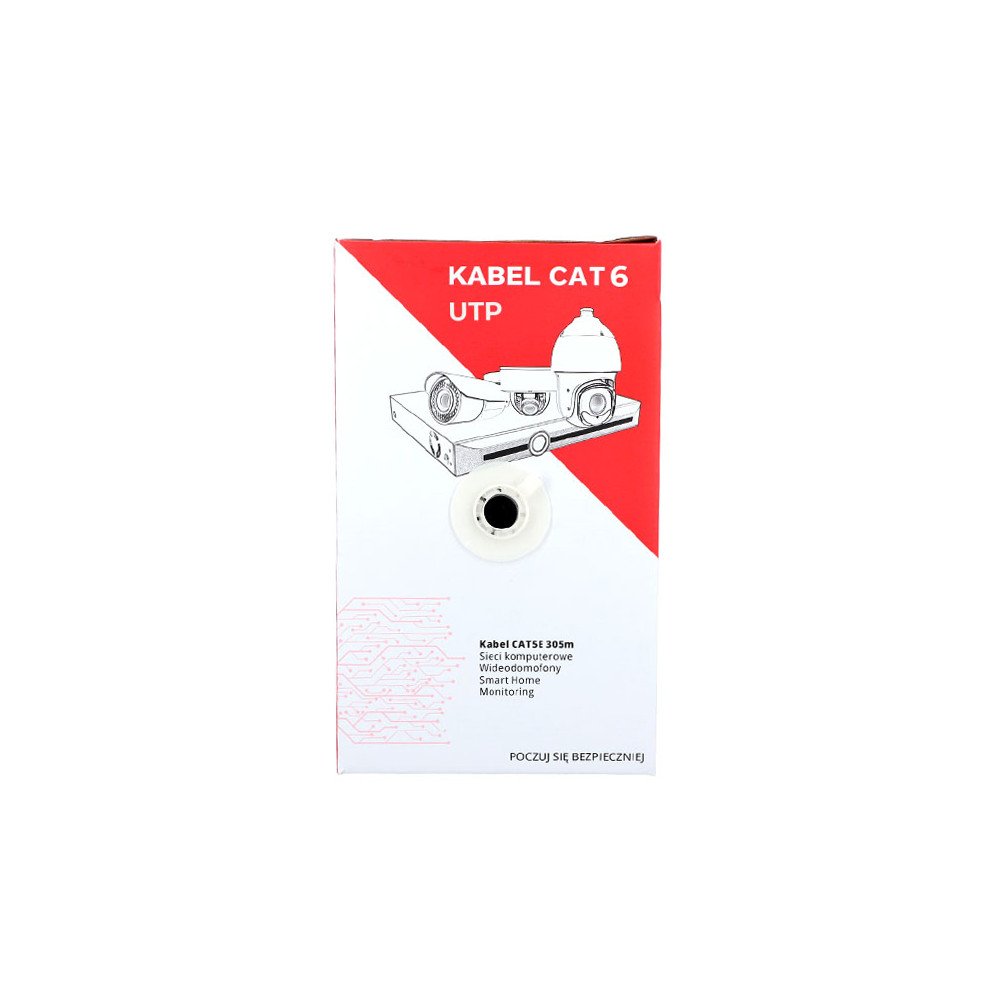 VITA PARA KABELIS UTP CAT 6 CU ECA DRAUDS - 1m