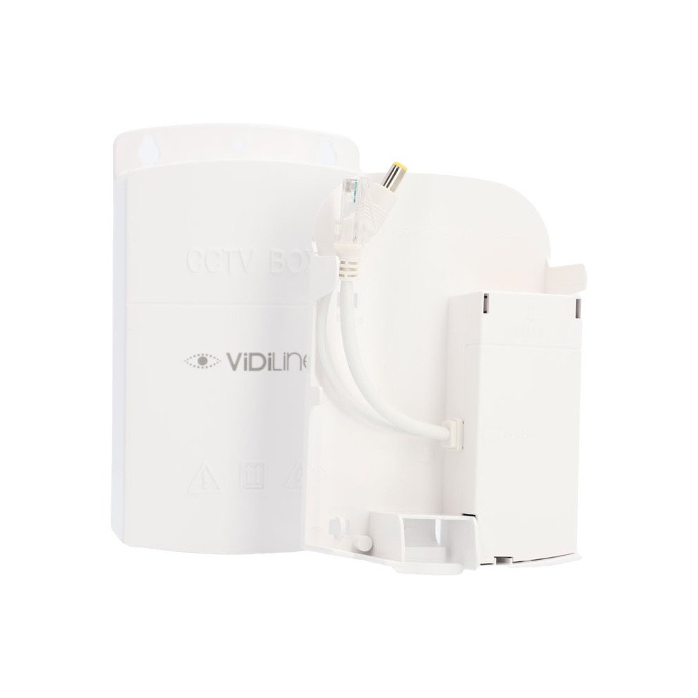 ViDi-P09-BOX stabilisaatori jaotur PoE 48V/12V 19W