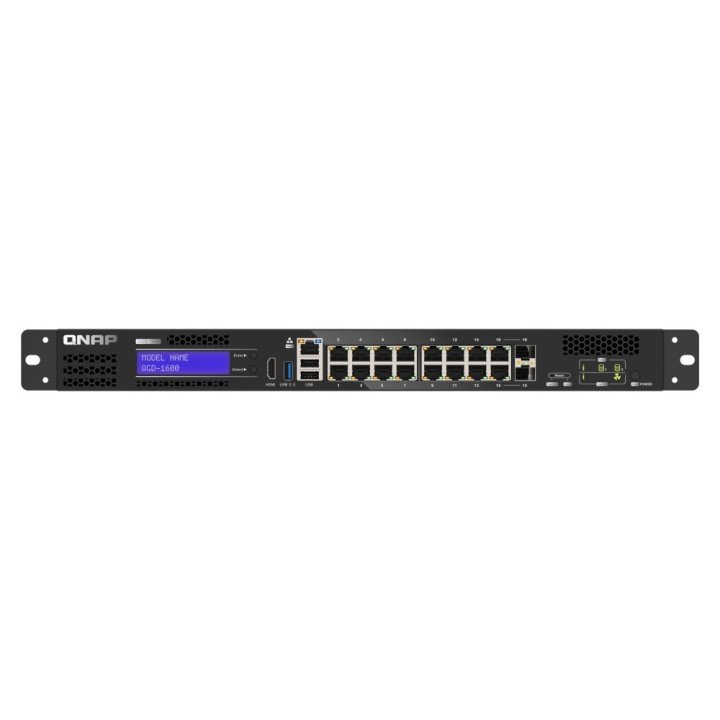 QNAP QGD-1600-8G Managed Gigabit Ethernet Switch with 16 Ports and USB 2.0