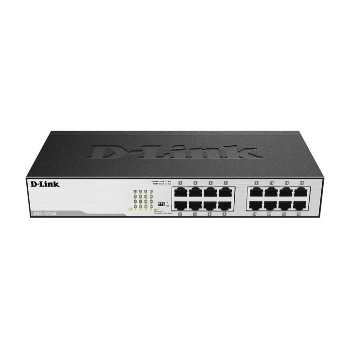 D-Link DGS-1016D/E haldamata Gigabit Ethernet lüliti 16 pordiga lauaarvutile