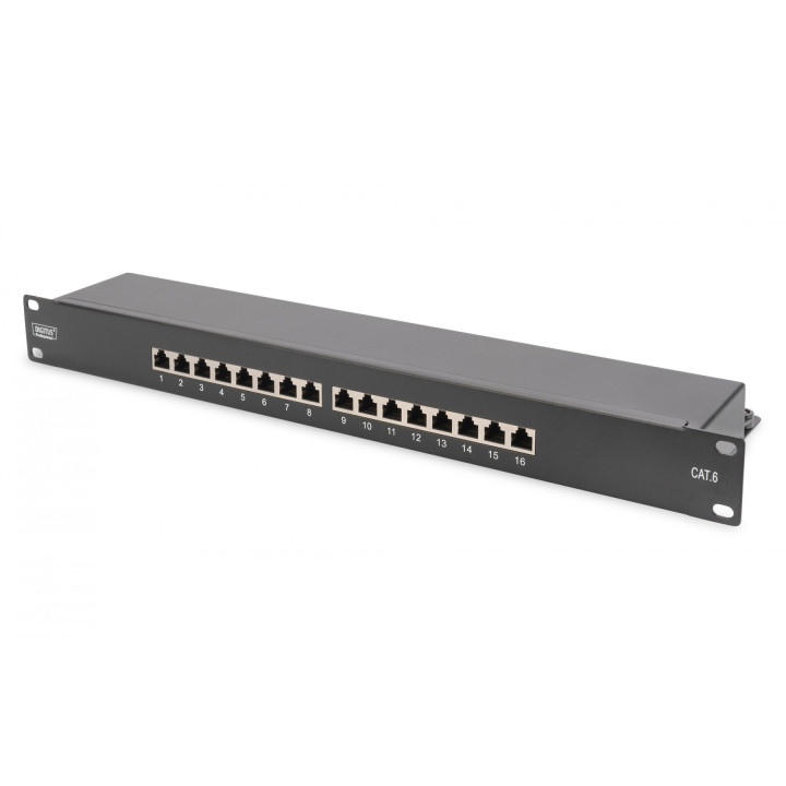 DIGITUS DN-91616S-B Cat6 STP 16-портовый патч-панель 1U