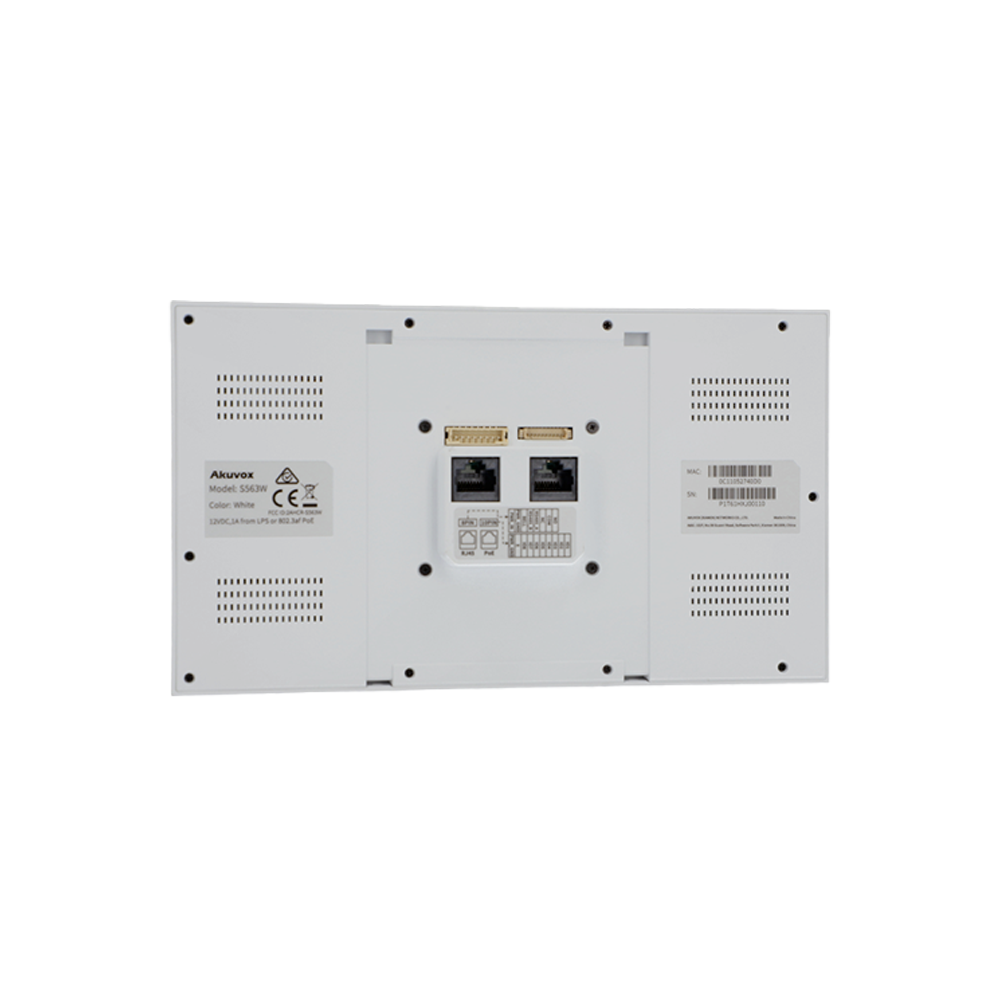 Akuvox S563W -naytto 8" Android 12 PoE WiFi Valkoinen