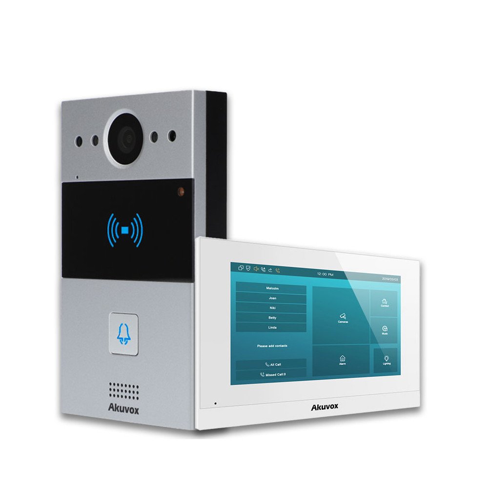 Akuvox single-family video intercom set with Application