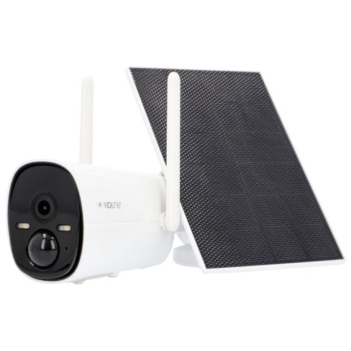 VidiLine VIDI-Z-TW-3BS Outdoor Wi-Fi Camera with Solar Panel
