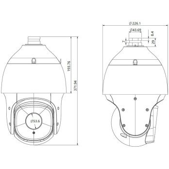 SPEED ARA IP KAMERA TC-H326S SPEC:33X/I/E+/A/V3.0 - 1080p 4,6 ... 152 mm TIANDY