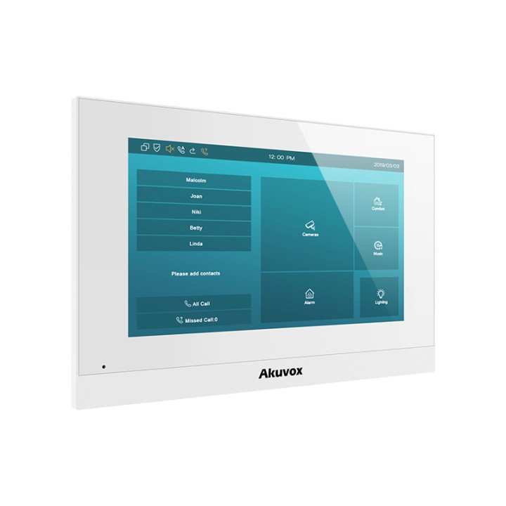 Akuvox C313N 7" Linux PoE Indoor Monitor White Design