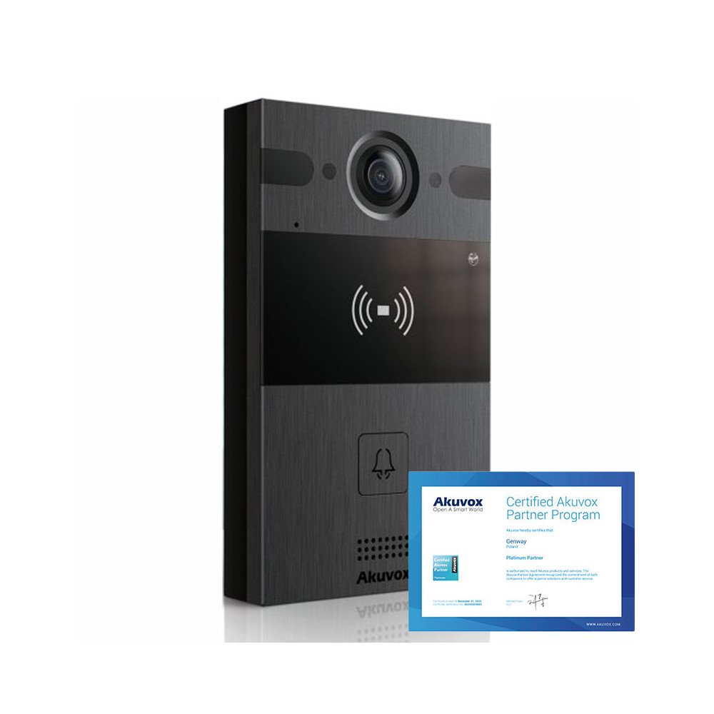 Akuvox R20A Black Vienas gimenes virsmas montazas arejais panelis