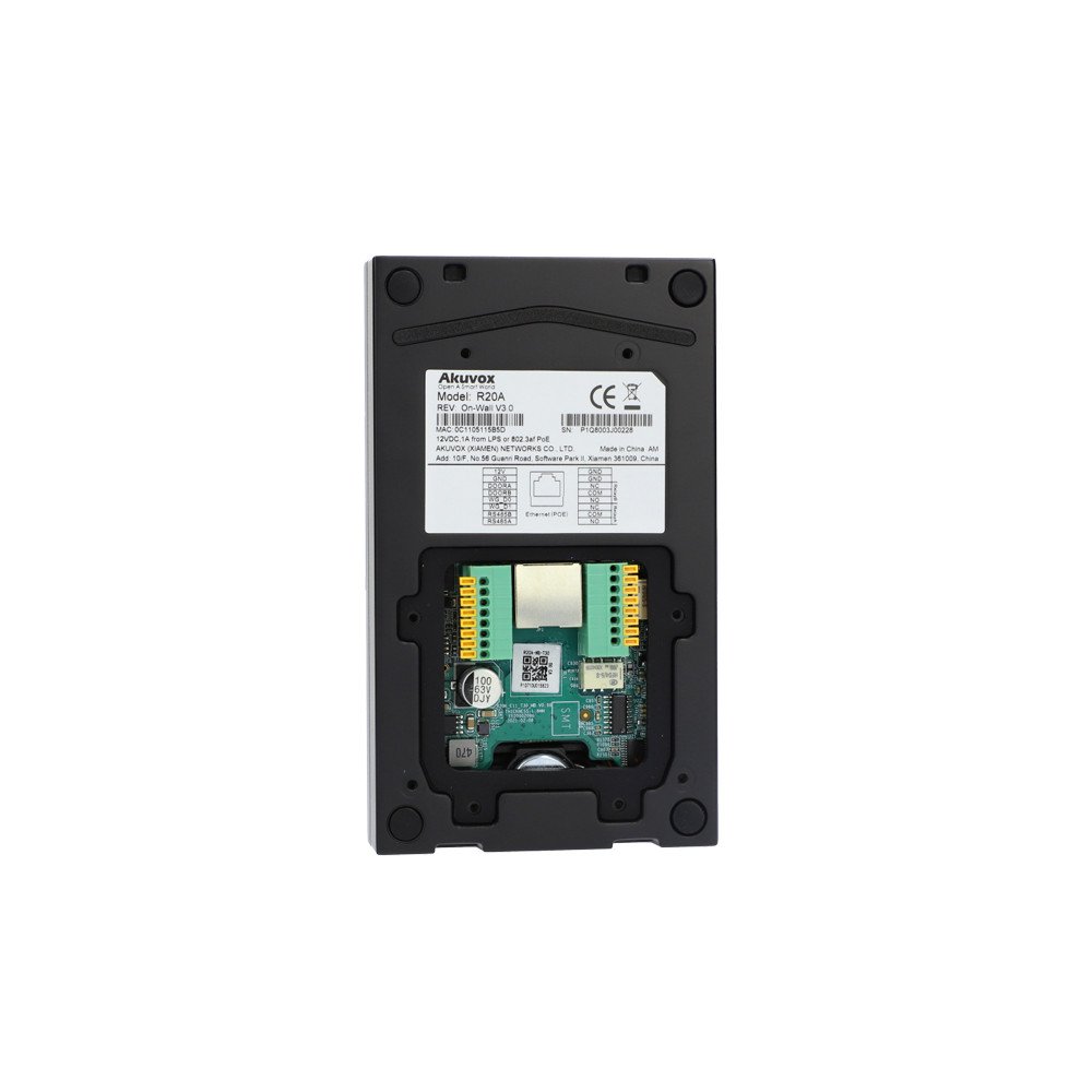 Akuvox R20A Black Vienas gimenes virsmas montazas arejais panelis