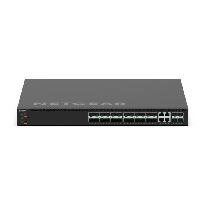 Netgear M4350-24F4X valdomas L3 jungiklis – 24x 10GbE SFP+ ir 4x 100GbE QSFP28