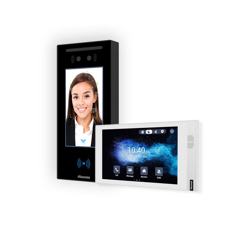 Zestaw Akuvox Panel E16C + Monitorius S562 Baltas