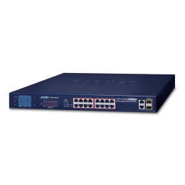PLANET FGSW-1822VHP PoE+ slēdzis 16 porti 300W viedais LCD