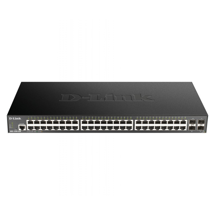 D-Link DGS-1250-52X/E 48 portu Gigabit viedais pārslēgs ar 4x 10G SFP+ pieslēgvietām