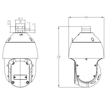 SPEED OUTDOOR IP CAMERA TC-H344S SPEC:25X/I/E+/A/V3.0 - 3.7 Mpx 4.8 ... 120 mm TIANDY
