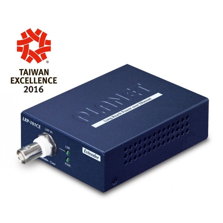 PLANET LRP-101CE PoE paplašinātājs 1-Port 10/100TX Coax Long Reach