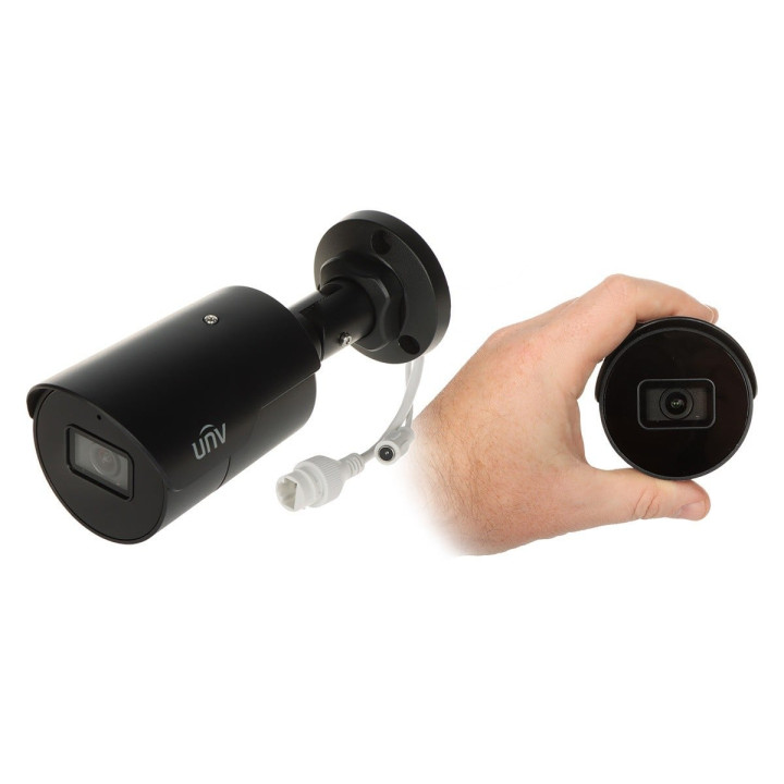 Uniview IPC2124LE-ADF28KM-H-BLACK 4MP IP Security Camera with 97 Degree Viewing Angle
