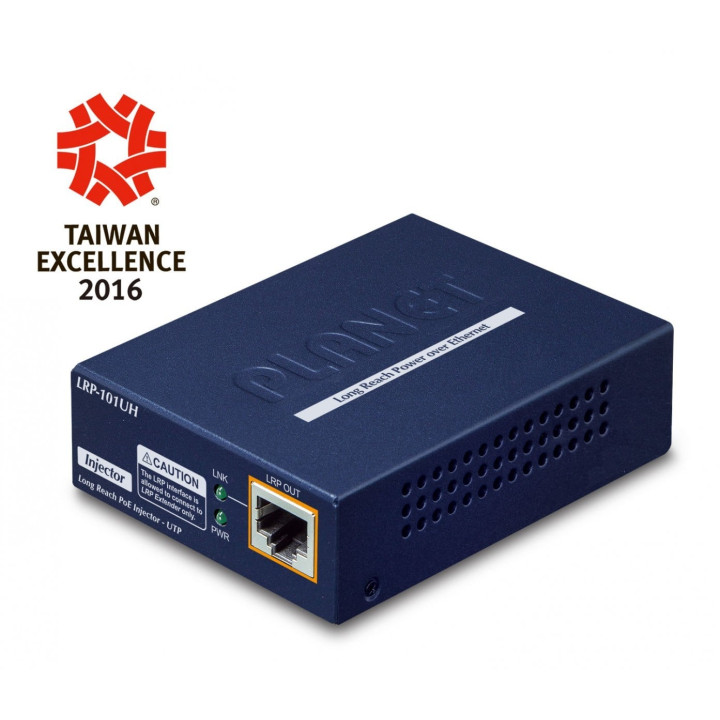 PLANET LRP-101UH PoE-инжектор 30 Вт 500 м дальнего действия