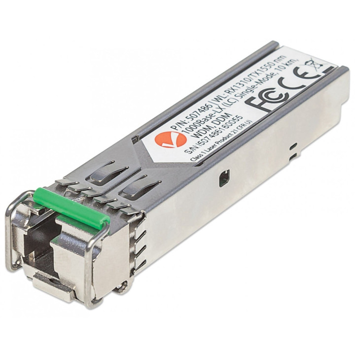 Intellinet 507486 SFP трансивер 1G WDM 10km LC одномодовый