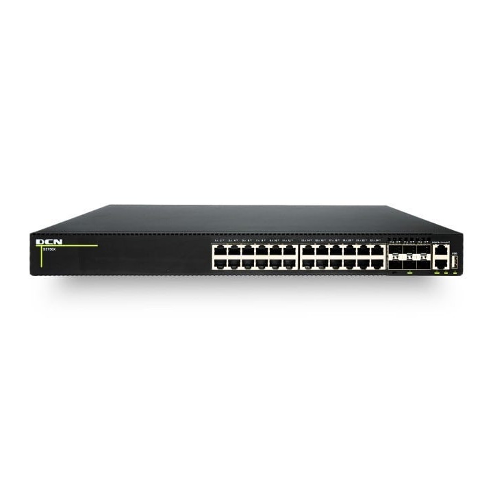 DCN Europe S5750X-24NT6X-P-SI 24-Port Gigabit PoE+ Switch with 6x 10G SFP+
