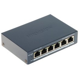 Hikvision DS-3E1506P-EI 4-портовый гигабитный PoE коммутатор