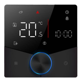 Tuya Smart Thermostat with Knob TR087C WiFi 5A Black