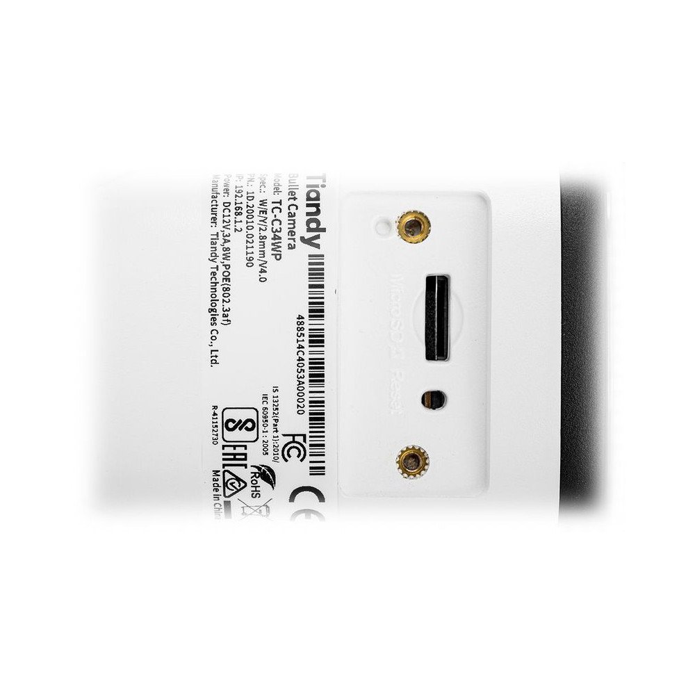 KAMERA IP TC-C34WP: W/E/Y/2,8MM/V4.0 Color Maker 4 , 2,8 TIANDY