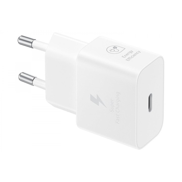 Samsung EP-T2510XWEGEU 25W USB-C lādētājs balts