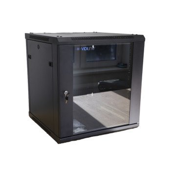 RACK-kaappi 19" Riippuva 12U jopa 60kg Karkaistu lasi ViDi-R19-12U/600-WS_V2