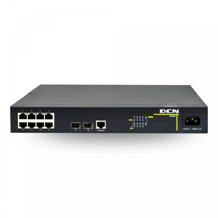 DCN Europe S4200-10P-PL-SI 8-Port Gigabit PoE+ Switch with 2 SFP Slots