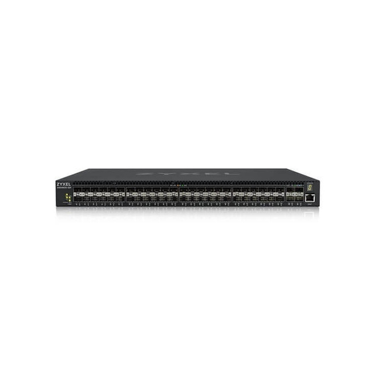 ZyXEL XGS4600-52F-ZZ0101F L3 pārvaldīts slēdzis, 48 portu gigabitu SFP, 4 dubultās personības un 4 x 10 G SFP+, dubultais baroša