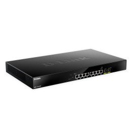 D-Link DMS-1100-10TP Managed L2 2.5G PoE Network Switch, 1U, Black