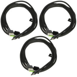 KABELIŲ RINKINYS KABGCSET03 Ray 3 x 2,0 m Green Cell